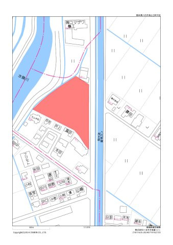 海士江町　事業用地の地図