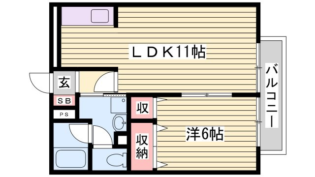 エバーグレースⅡの間取り
