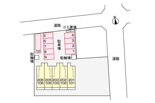 ラ・ミラベル　　刈谷市の賃貸ならクラスホーム刈谷店の駐車場