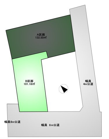 三鷹市井の頭２丁目 売地 京王井の頭線 三鷹台駅の土地図