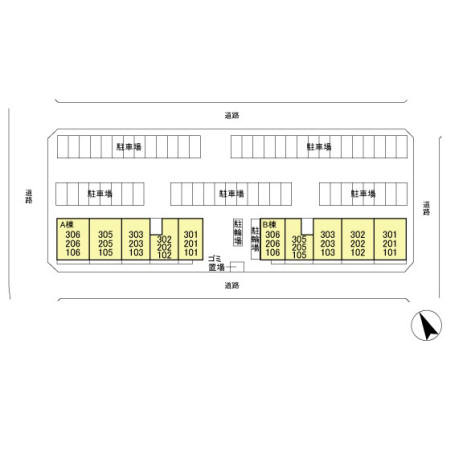 アルカディアAB Aの区画図