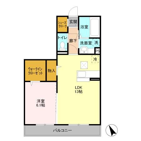 アルカディアAB Aの間取り
