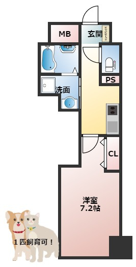 オリエントレジデンス門真栄町の間取り