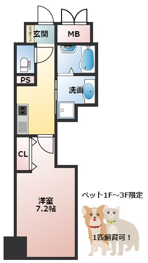 オリエントレジデンス門真栄町の間取り