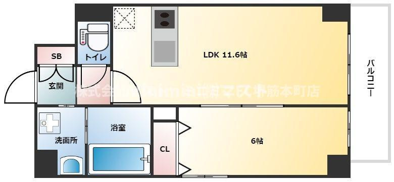 Avenir新深江の間取り