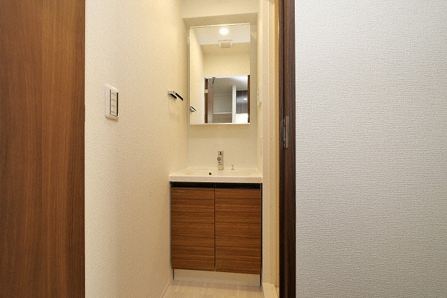 大阪市東住吉区杭全２丁目の賃貸マンションの独立洗面台