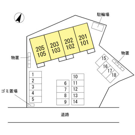 アズーリの区画図