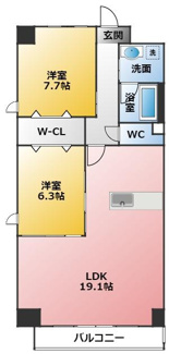 【間取り】 | オルソパール伝馬