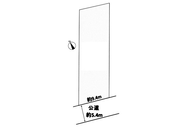土地　則武中３丁目の土地図|平面図