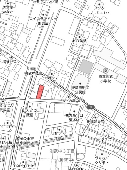 土地　則武中３丁目の地図