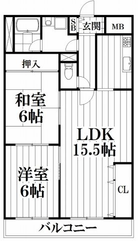 【間取り】 | グランドールＫ