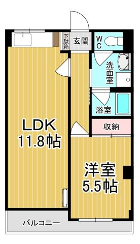 【間取り】 | ライブハウスⅡ | カップルさんにオススメのお部屋です♪
