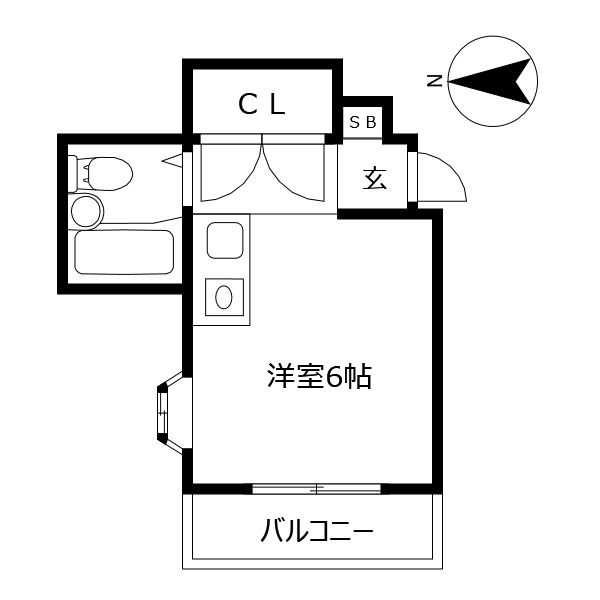 フォート佐古の間取り