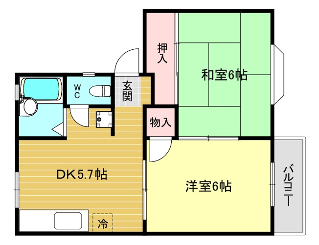 【間取り】 | ラフォーレハタI