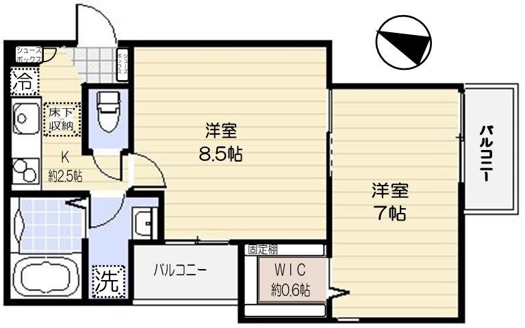 ジェンティーレ三軒茶屋の間取り