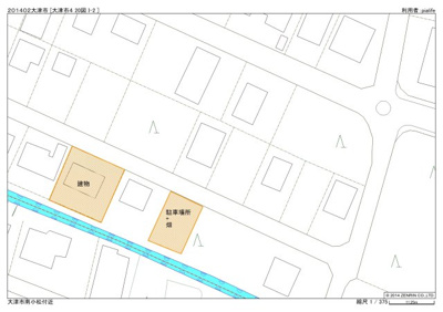 【区画図】 | 大津市南小松1594-362　中古戸建 | 建物敷地と近隣の駐車・畑用土地のセット販売です