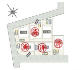 西区佐知川　一戸建て　タマタウン　01の区画図|2024年3月撮影