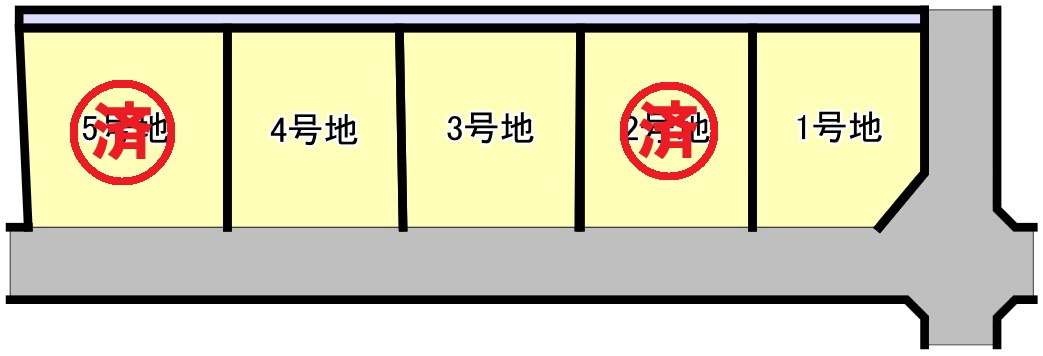 里見分譲地の土地図