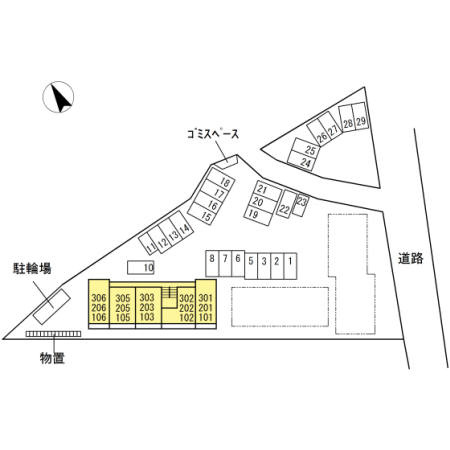 グラシューズ　　刈谷市近郊の賃貸ならクラスホーム刈谷店の区画図