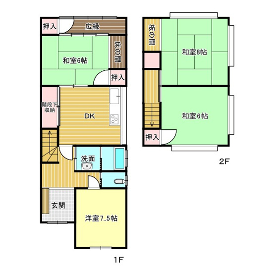 【間取り】 | 鳥取市青葉町１丁目中古戸建
