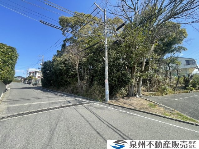 岸和田市岡山町　建築条件なし土地の外観