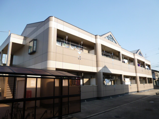 倉敷市茶屋町のアパートの外観