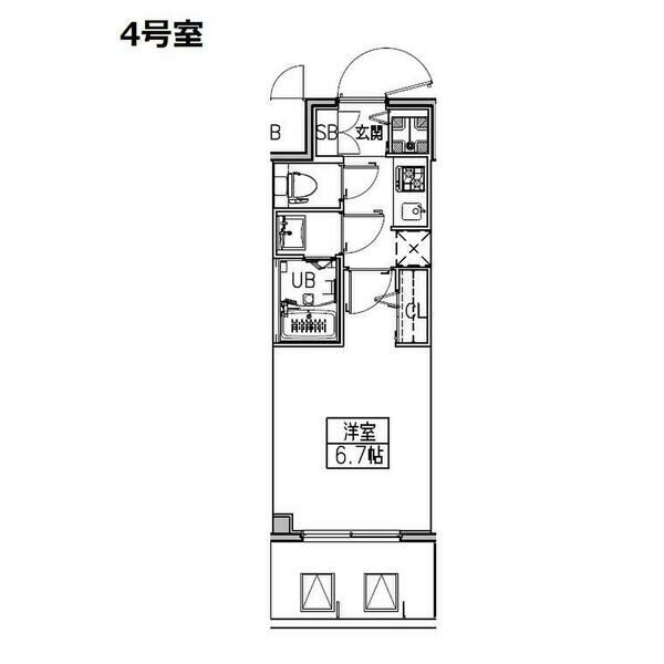 S-RESIDENCE城東SEVERの間取り