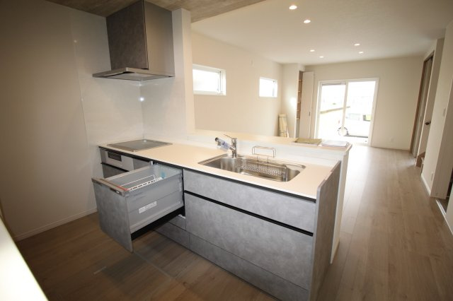 南国市田村乙　新築戸建のキッチン|食器洗浄乾燥機