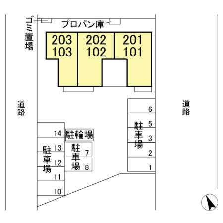 シャ・エランの区画図