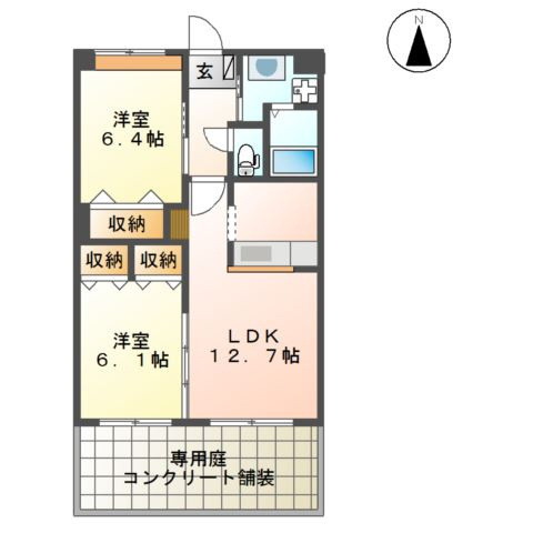 セレニテ桜美台の間取り