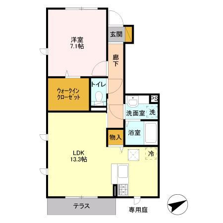 エクセレントヒルⅡ棟の間取り
