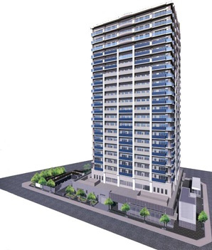 グローリオタワー横浜元町 の外観パース
