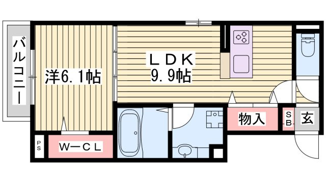 LES ENS FAMIIAUX　Mの間取り