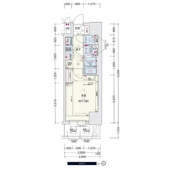 プレサンス久屋大通公園セラフィの間取り