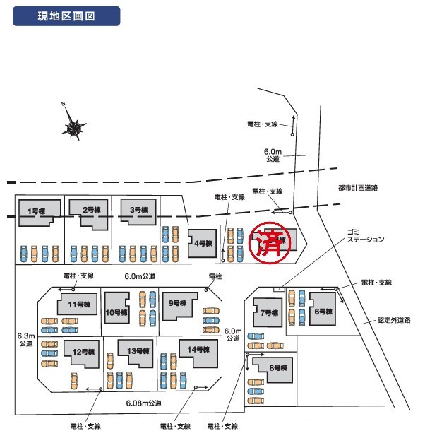 Livele Garden太田市下田島町第11　新築住宅14号棟の地図