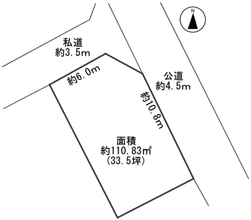 ６２９０６　羽島郡岐南町八剣４丁目土地の区画図