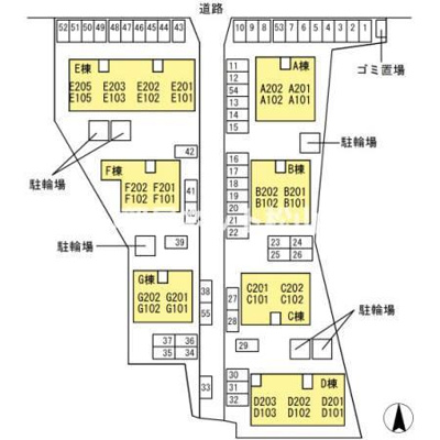 【区画図】 | エスポワール３４　F棟