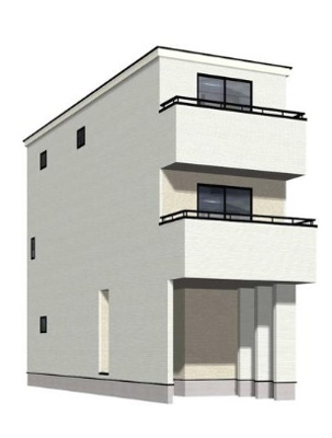 【外観パース】 | 西宮市　東町１丁目　新築戸建