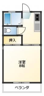 セゾンコーポ都原の間取り
