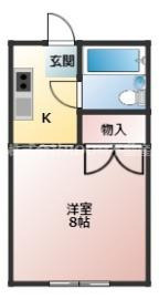 コーポ五月の間取り