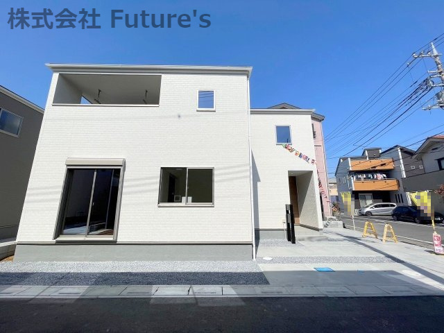 三郷市戸ケ崎3丁目　新築戸建　全7棟　1号棟の外観|南東角地につき陽当たり良好