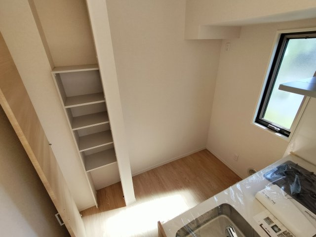 サンライズ村田Cのキッチン|キッチン背面の写真です