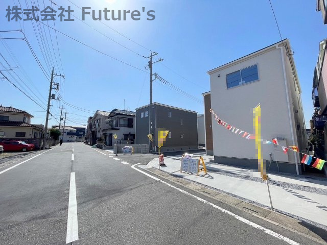 三郷市戸ケ崎3丁目　新築戸建　全7棟　6号棟の前面道路含む現地写真|前面道路含む現地写真です。