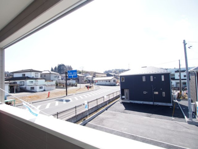 【展望】 | Cradle garden　二本松市油井　第4　2号棟 | 東側15mの道路に接しています◎