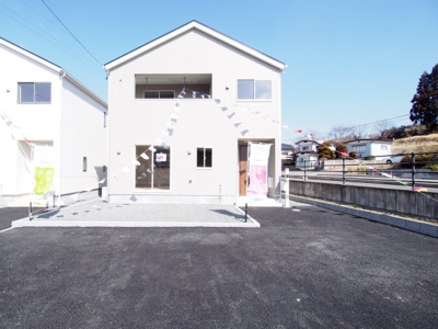 【外観】 | Cradle garden　二本松市油井　第4　2号棟 | 真っ白できれいな外観です♪