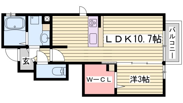 ラフィーネの間取り