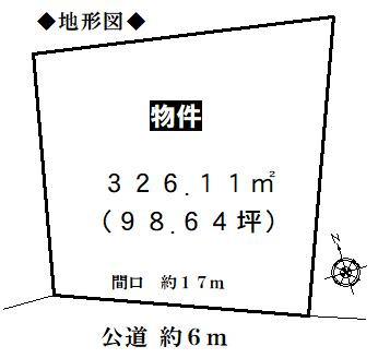 半田市桐ケ丘５丁目の土地図