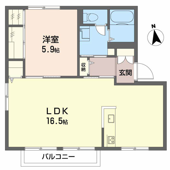 【間取り】 | ディアスまさご　B棟