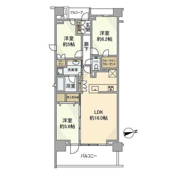 【間取り】 | プラウド上北沢ディアージュ