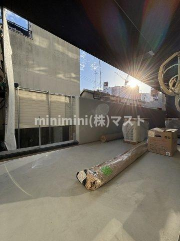 ラフェリーチェ難波のバルコニー
